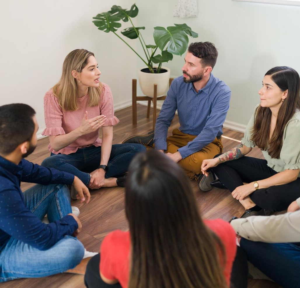 caucasian-woman-sharing-her-experience-with-addiction